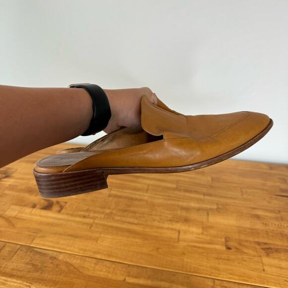 Madewell The Frances Tan Brown Leather Slip On Loafers Flats Size 11 - Picture 5 of 7